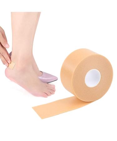 2PCS Moleskin Roll Multi-Purpose Anti-Slip Foot Care Sticker Blister Pads Waterproof Adhesive High-Heeled Foam Tape Cushioned Protection Shoes Insoles Insert Sticker for Prevention and Healing