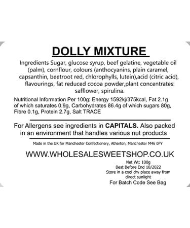 Barratts Dolly Mixture 100g - Buy Online on GoSupps.com