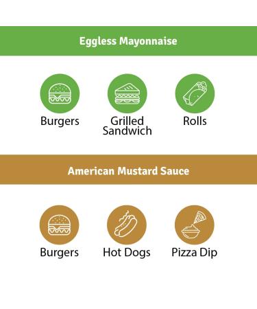 Veeba American Mustard Sauce 300g & Eggless Mayonnaise 250g - Combo Pack | Shop Now! - Buy Online on GoSupps.com