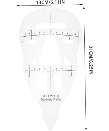 Healeved 2 Pcs Lip Ruler Eyebrow Shaping Tool Microblading Stencils Eyebrow Shaper Tool Thread Painting Pen - Buy Online on GoSupps.com