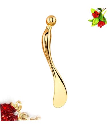TOVINANNA Spoon Unicorn Horn Clip on Eye Tool Makeup Spoon Make up Kit Eye Spoon Spiral Perm Rods Creami Buttercream Stick Eyes 9.50X1.50X0.50CM Golden - Buy Online on GoSupps.com