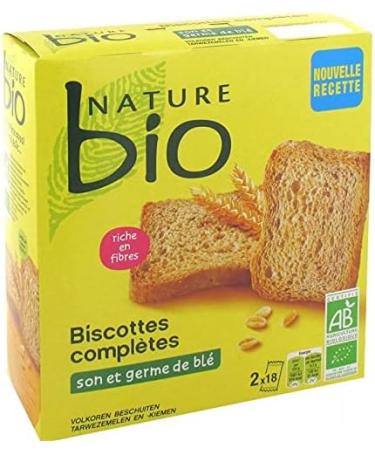 Nature Bio Wheat and Bran Rusks 36 Slices 300 g Pack of 4 - Buy Online on GoSupps.com