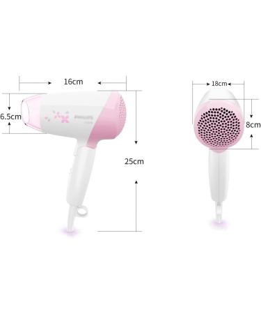 Professional Hair Dryer 1200W Folding Ion Hair Dryer with Nozzle Portable Travel Hair Dryer Compact Hot and Cold Hair Dryer - Buy Online on GoSupps.com