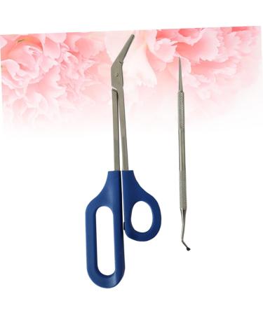 FRCOLOR 1 Set Cosmetology Kit Manicure Kit Grooming Kit Kit Long Handle Elder 20x5.5cm Silver - Buy Online on GoSupps.com