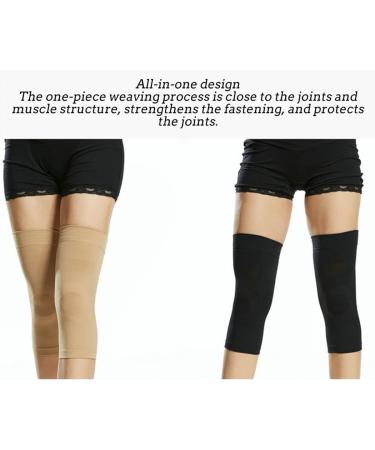 Buy Medium High 25-35 mmHg Compression Stockings | Open Toe Support Hose for Varicose Veins | Non-Slip Silicone | Sizes S M XX in Black - Buy Online on GoSupps.com