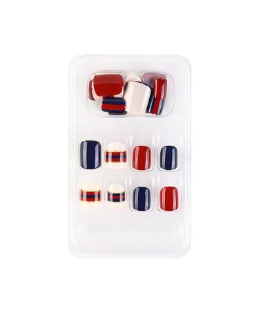 dijiusidy False Nail Perfect Matching Simple to Wear Fingernail Full Coverage Press Type Strong Viscosity Adjustable Paster Type 23 F741 Type 23 F741