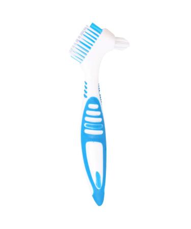 Healifty Denture Cleaning Brush Double Sided Denture Cleaner Brush Cleaning Toothbrush for Dentures False Teeth