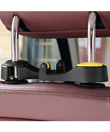2 in 1 Car Headrest Hook with Phone Holder Seat Back Hanger for Bag Handbag Purse Grocery Cloth Foldble Clips Organizer (Color : B) (C) - Buy Online on GoSupps.com