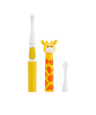 Nuby Electric Toothbrush with Animal Character, Giraffe, 3 Piece Set