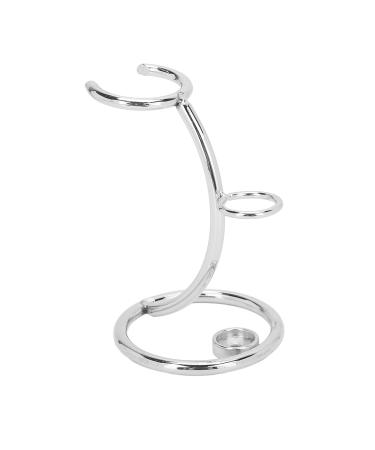 Stainless Steel Safety Razor Stand - Quick Drying Rustproof Men's Razor Holder | Silver Edition - Buy Online on GoSupps.com