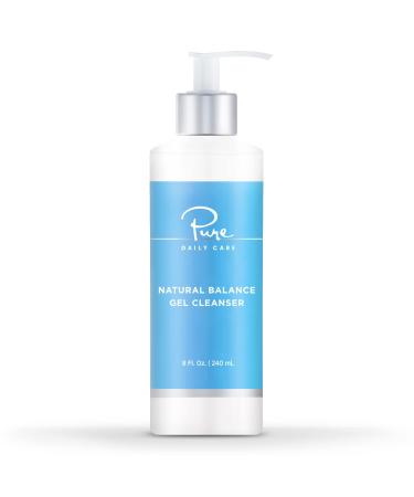 Pure Daily Care Natural Balance Gel Cleanser (8 Oz) - Gentle Refreshing Clinical-Grade Clean Beauty Daily Cleanser 8 Ounce