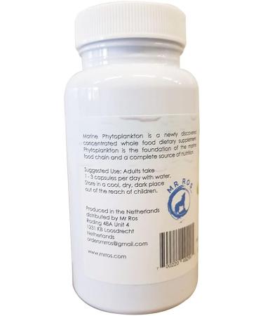 Mr. Ros Marine Phytoplankton Energy Supplements - All in One Superfood Capsules - Natural Vitamin and Energy Boost - 90 Pill Capsules - Buy Online on GoSupps.com
