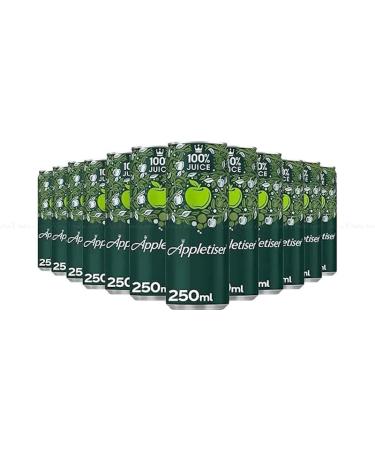 24 x Appletiser Cans 250ml 100% Apple Juice Lightly Sparkling