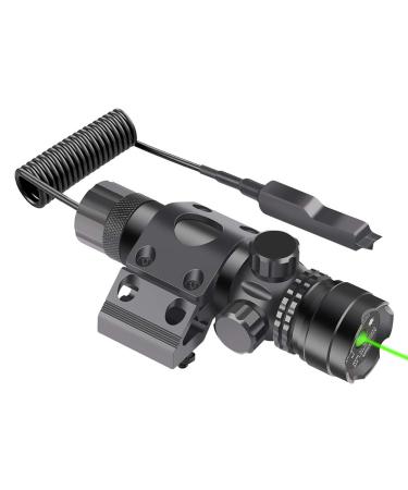 Feyachi Tactical Green Laser Sight with Mlok/Picatinny Rail Mount/Barrel Mount Include Pressure Switch Mlok Mounted