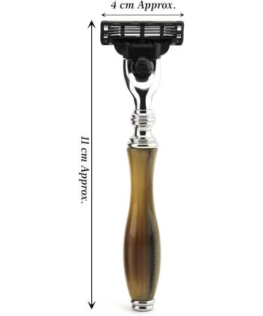 3-Edge Shaving Razor for Men - JagShaving | Premium Resin Handle International Shipping Available - Buy Online on GoSupps.com