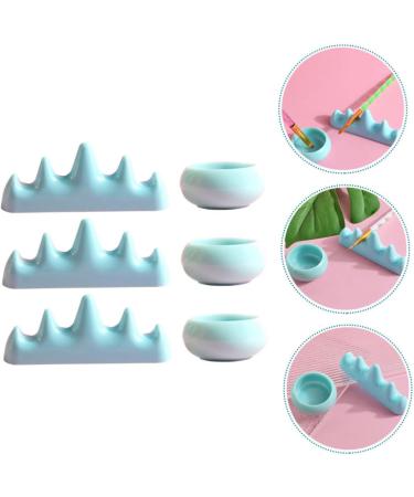 Healeved 2 Sets Nail Art Brush Cup Nail Art Cup Nail Brush Rest Nail Pens Wash Holder Shower Stool Gel Nail Steamer Sponge Holder Nail Brush Supplies Bask Washing Rack Washing Cups Plastic - Buy Online on GoSupps.com