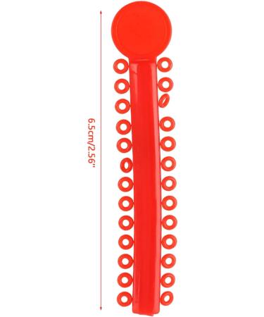 40-Piece Orthodontic League Ligaments | Multicolored Braces Gummy Elastomer-O-Rings & Dental Ligatures for Tooth Correction - Buy Online on GoSupps.com