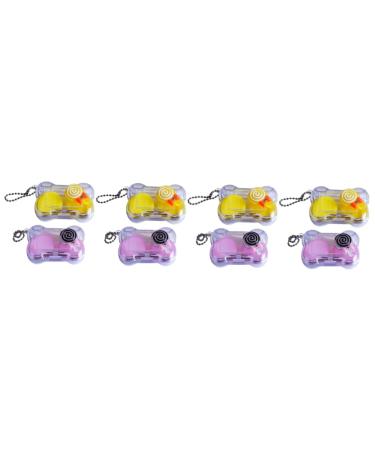 Solustrative small plastic container 8 sentences contact lens container bags make-up- small contact colored contact cover contact cases travel invisible decorative box plastic