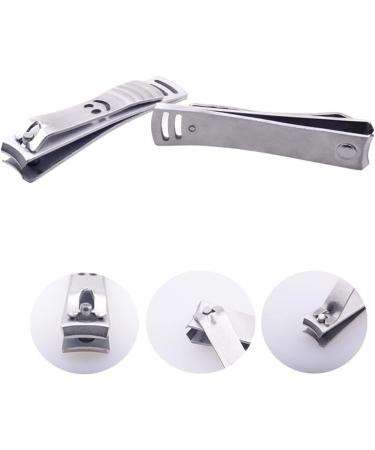 OUSIKA Nail Clippers Large Stainless Steel Nail Clippers Flat Nail Clippers Pedicure Scissors Nails - Buy Online on GoSupps.com