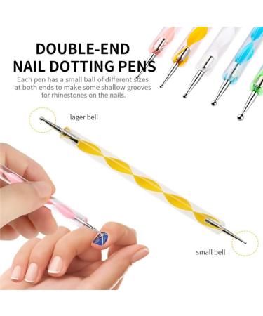 Nail Art Tools Nail Painting Brushes Dotting Pens Designers Manicure Tapes Pink Kit Nail Painting Brushes Dotting Tools - Buy Online on GoSupps.com