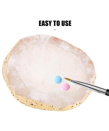 MISUD Resin Nail Art Palette - White Nail Polish Drawing Color Dish for Manicure DIY Tool - Buy Online on GoSupps.com