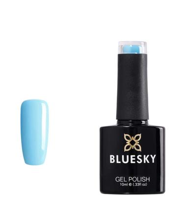 Bluesky Gel Polish Blue Splash 80555 10 ml Gel Dissolvable Nail Polish Blue (Curing Under UV/LED Lamp Required) Pack (x) Blue Splash 10 ml (Pack of 1)