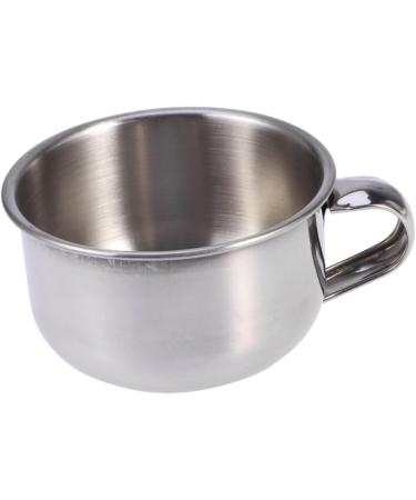 Buy Minkissy 2-Piece Stainless Steel Shaving Brush Bowl Set - Durable Barber Mug & Soap Holder - Perfect for Beards - International Shipping Available - Buy Online on GoSupps.com