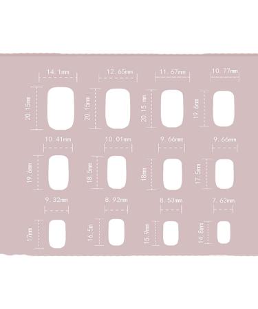 SINLOV Coffin False Nails Medium Length Nude Cat Eyes Nude Fake French Nails Press Shiny on False Nails for Women and Girls - Buy Online on GoSupps.com