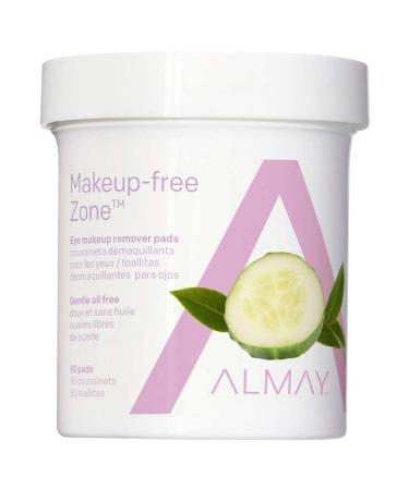 Almay Oil Free Eye Makeup Remover Pads, 80 Counts Old Version 80 Count (Pack of 1)