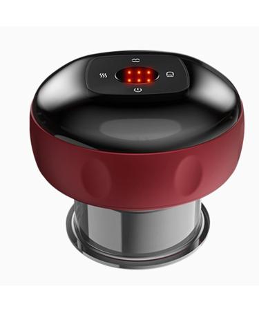 Yopotics Electrical cupboard therapy massager intelligent cups massage scraping tools for shoulders neck back arms and legs pain relief red