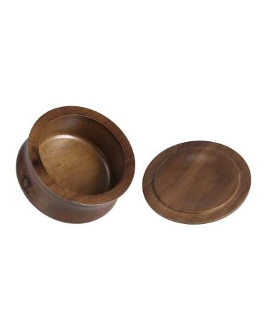 Milisten Shaving Bowl Wooden Shaving Soap Bowl Shaving Bowl for Men