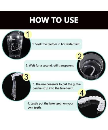 Brigtviee 2 Pair Perfect Smile Denture Veneers Upper and Lower Cosmetic Clipin Veneers for Teeth Temporary Whitening Denture Clickon Veneers for Men and Women - Buy Online on GoSupps.com