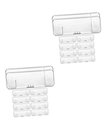 Beaupretty 20 Stk Razor Storage Box Razor Halter Manual Razor Protection holder for bare turfs Etui for safety razor Usertable shaver bag travel manual plastic