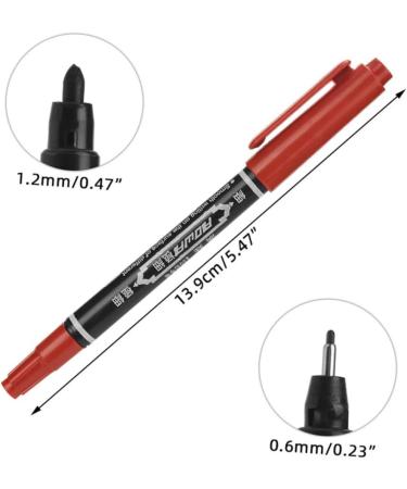 FOMIYES 10pcs Eyebrow Marker Pen Marker Pens Salon Mapping Pen Lip Mapping Pen Plastic Oil Pen Red Cosmetic 13.9x1.8cm Red - Buy Online on GoSupps.com