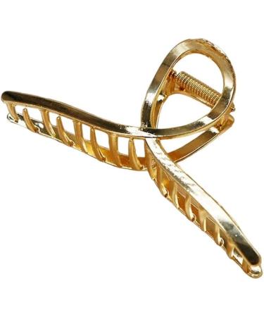 New 2025 Butterfly Geometric Elegant Claw Clamp For New For Fashion Simple Gold Hair Claws Clips Headwear For Women Styling Tools Jewelry Fashion Accessories Creative Gift - Buy Online on GoSupps.com