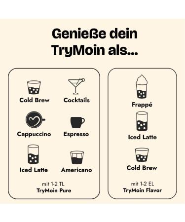 Trymoin Trial & Gift Set - 6 Bottles of Premium Coffee Circuits with Syrup & Recipe Book | Barista-Level Iced Coffee Gift Set - Buy Online on GoSupps.com