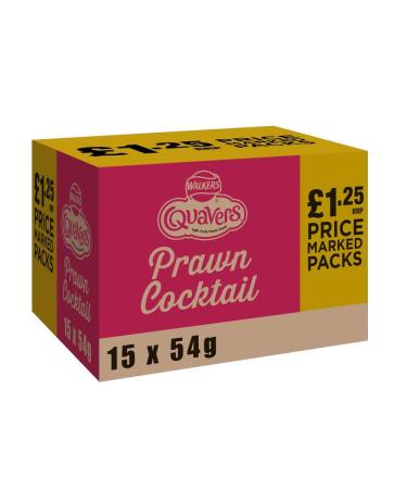 Quavers Prawn Cocktail Snacks Crisps Grab Bags 54g (15) - Buy Online on GoSupps.com