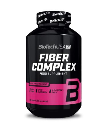 BioTechUSA Fiber Complex | Chewable Fiber Tablets with Inulin | Chromium Added. 120 Tablets