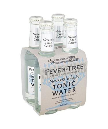 Fever-Tree Naturally Light Tonic Water 4 x 200ml Bottles