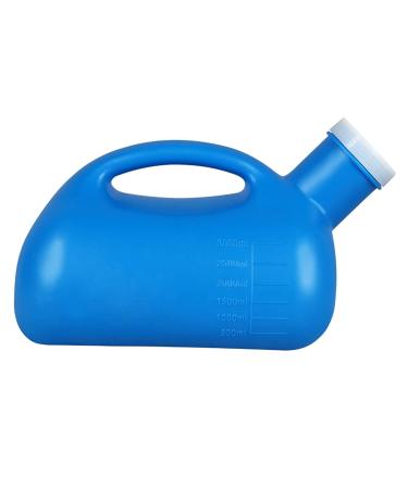 Urinals for Men -3000ML-plastic Blue with Lid Material Spill Proof Portable Sealing is Good Reusable Easy Cleaning for Men Incontinence Elderly Child Happy