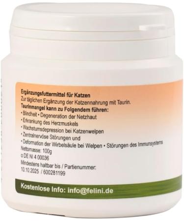  Birsppy Felini Taurin 100 g - Buy Online on GoSupps.com