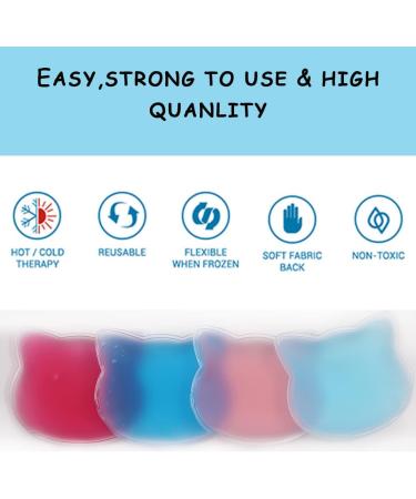 Reusable Gel Eye and Lip Ice Packs - Hot Cold Compress Mini Gel Pads for Lip Fillers Aftercare (Color) - Buy Online on GoSupps.com