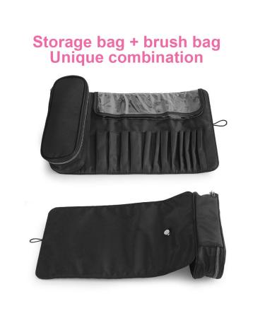 Multifunctional Makeup Brush Bags - Waterproof 13 Pocket Cosmetic Storage for Travel & Home - Buy Online on GoSupps.com