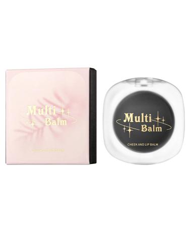 Warm black changing blush cream - double-sided makeup for lips and cheeks automatically changes color to brighten the complexion in warm weather natural nude makeup effect.
