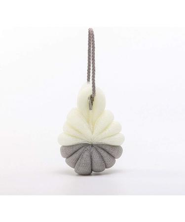 Healifty Soft Mesh Pouf Set - 4pcs Double Color Bath & Shower Balls | Soft Sponge Shower Pouf for Spa Experience - Buy Online on GoSupps.com