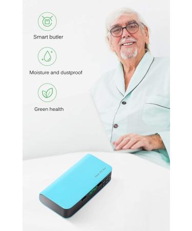 Automatic Pill Dispenser Zeerkeer Electronic Pill Timer-Reminder-Dispenser 5 Times a Day Electronic Timing Portable Daily Drug Storage Box Drug Organizer Case with Reminder Blue-2 - Buy Online on GoSupps.com
