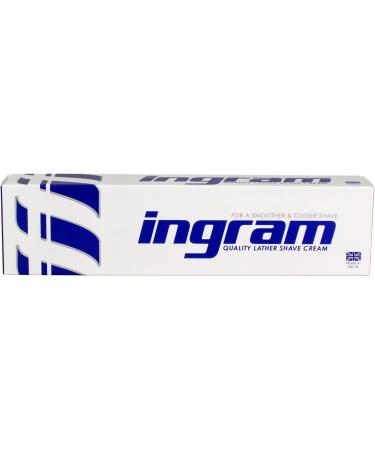 Ingram Leather Shaving Cream Tube 100ml - Luxurious Men's Grooming Essential - Buy Online on GoSupps.com