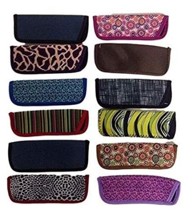 Wholesale Lot- 10 Foster Grant Reading glasses Slim Soft Sleeve Cases NEW Assorted
