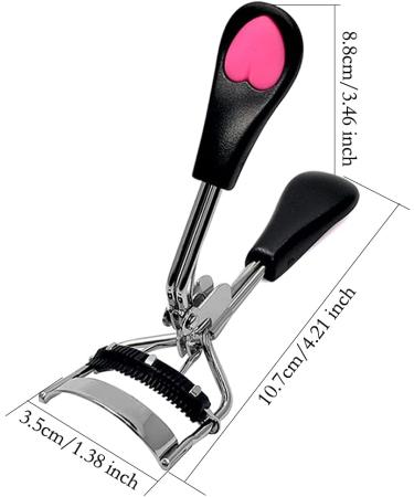 Stainless Steel Eyelash Curler Set with Wide Angle Comb - Black Blue - 2 Pcs - Buy Online on GoSupps.com