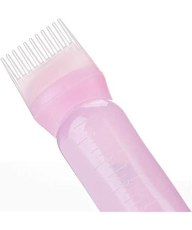 Root Comb Applicator Bottle Hair Dye Applicator Brush Applicator Bottle For Hair Root Comb Color Applicator Bottle With Graduated Scale Pink - Buy Online on GoSupps.com